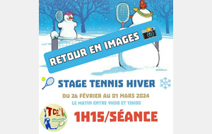 🎾 Stage Tennis Hiver 2023 ❄️